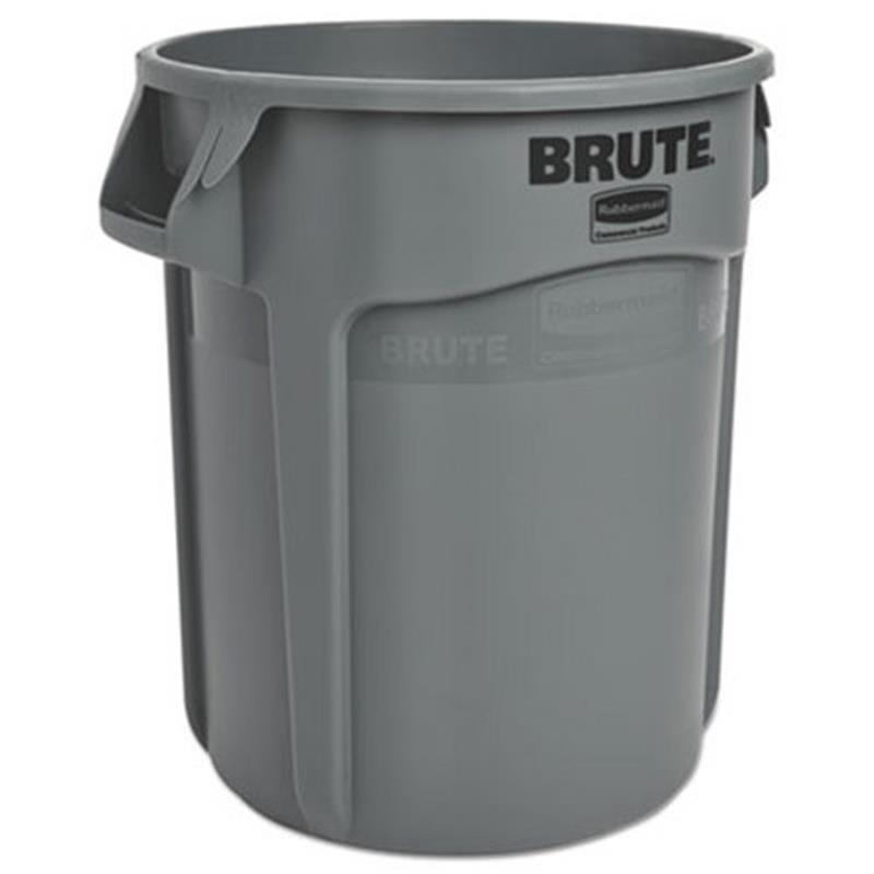 RUBBERMAID VENTED BRUTE 20 GAL GRAY - Trash Cans